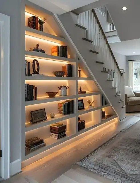 understairs custom library