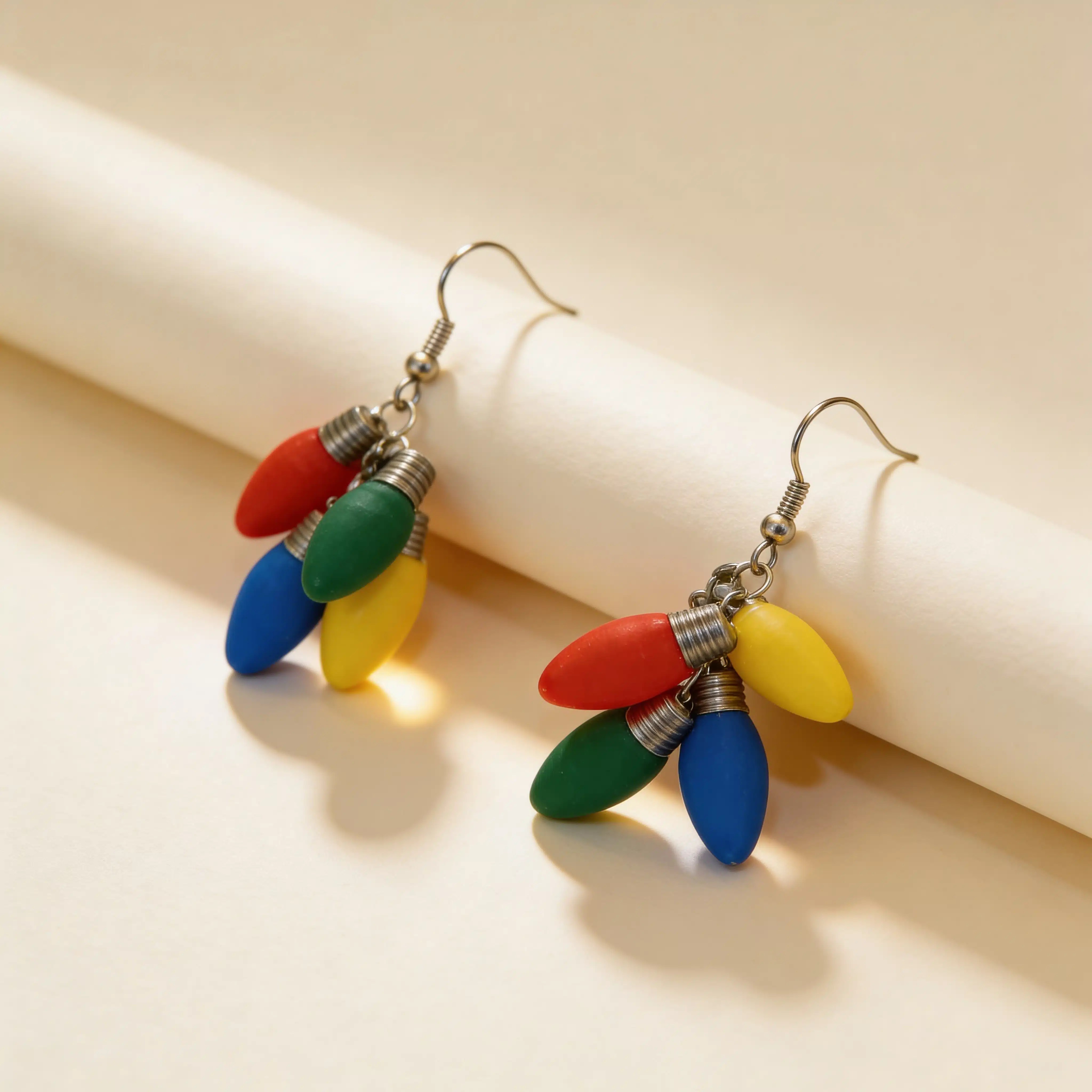 Colorful Light Bulb Earrings