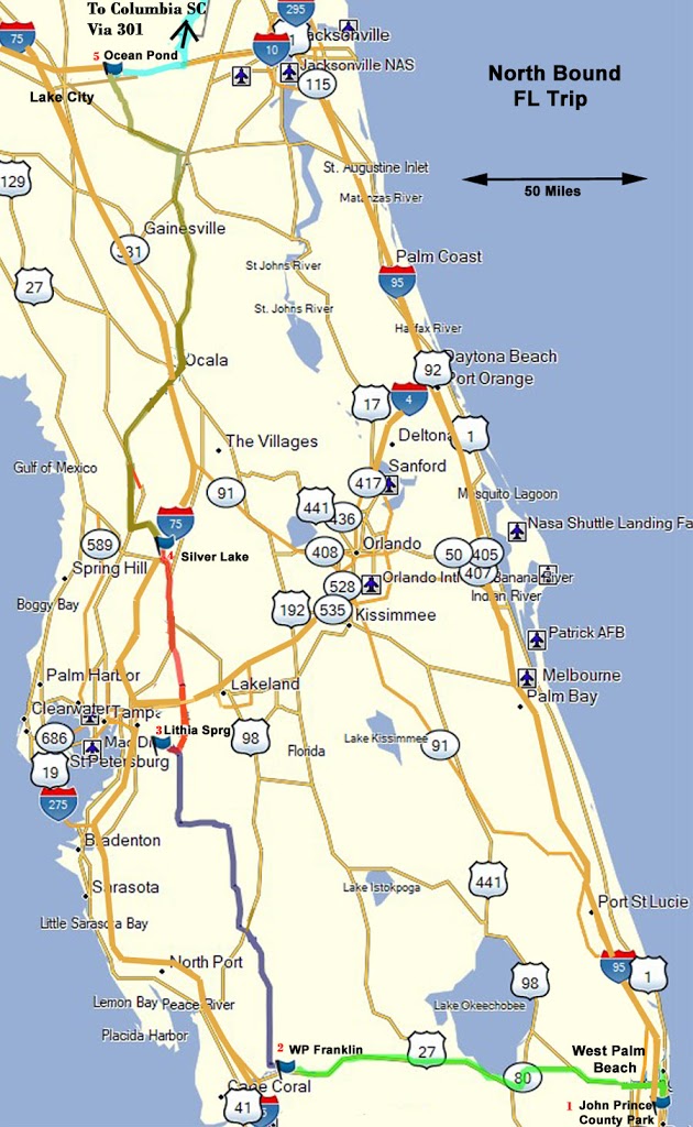 Slowly Heading North Back At WP Franklin Keel Hauler S RV Travel Stories 