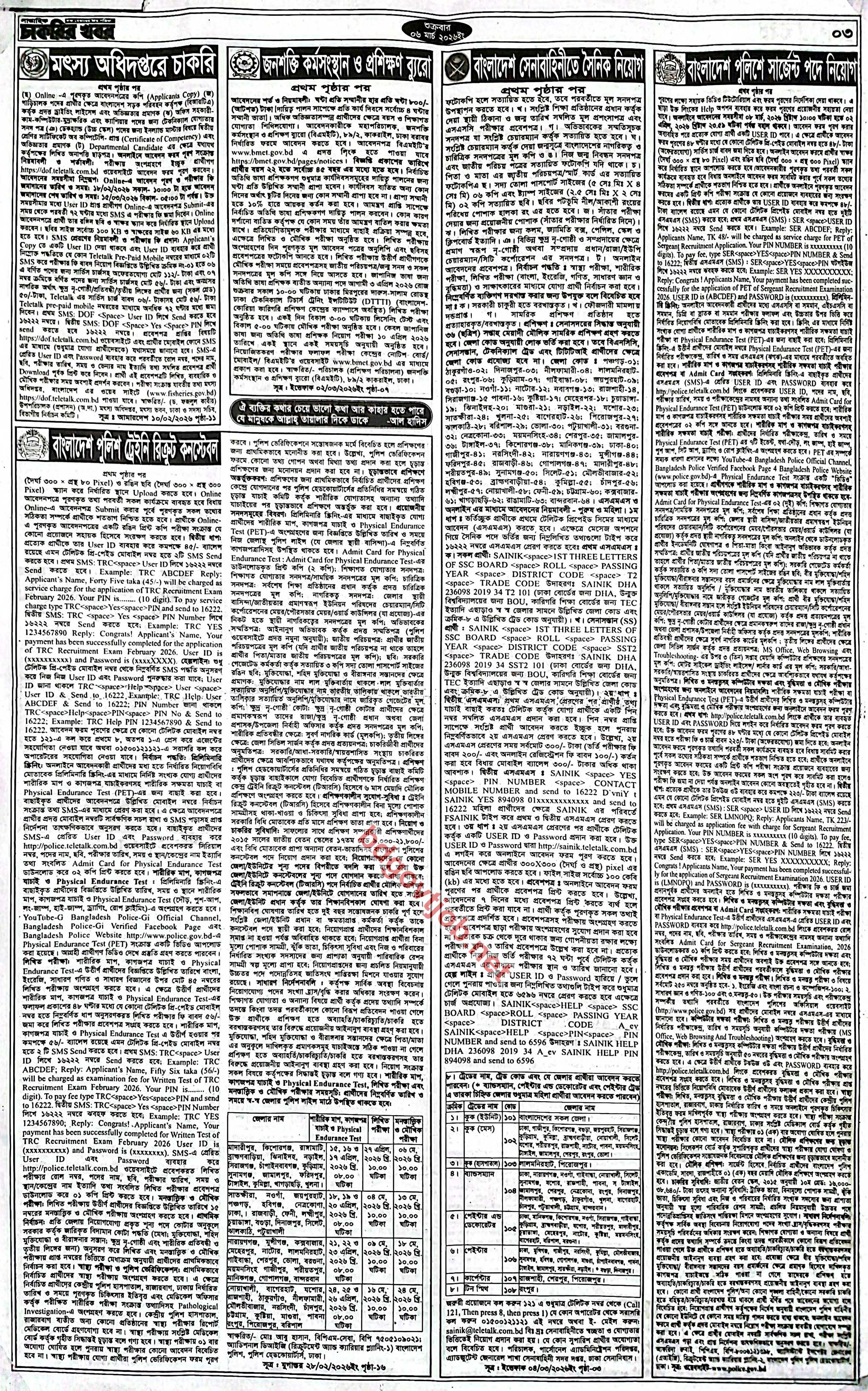 Saptahik Chakrir Khobor