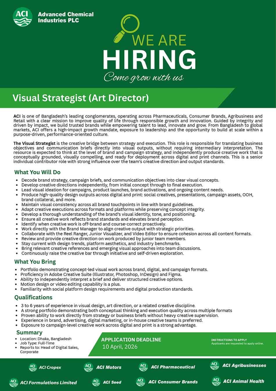 ACI Job Circular 2026