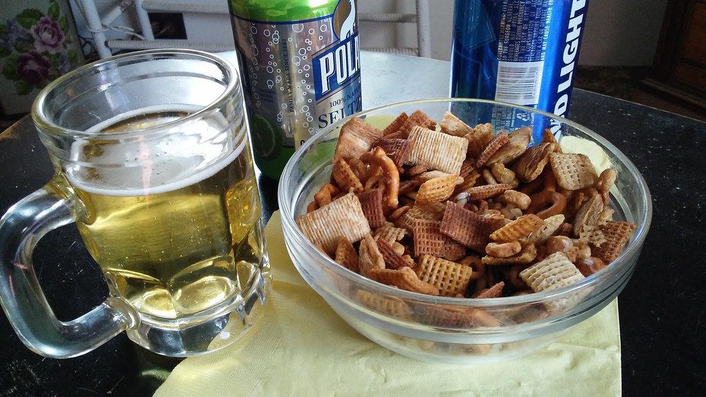 This party mix will keep you happily snacking even after the game