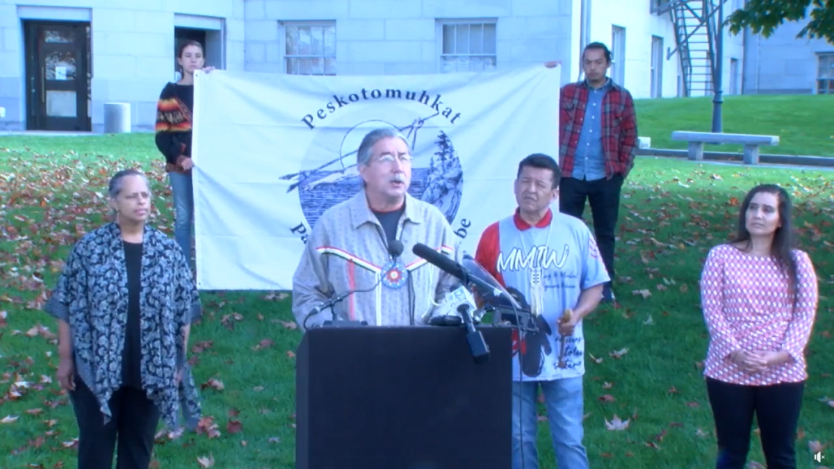 Maine tribes rally for Wabanaki rights on the state's 3rd Indigenous