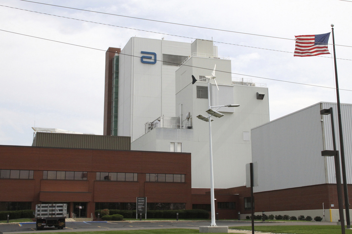 Abbott has halted production at one of its baby formula factories because of severe weather.