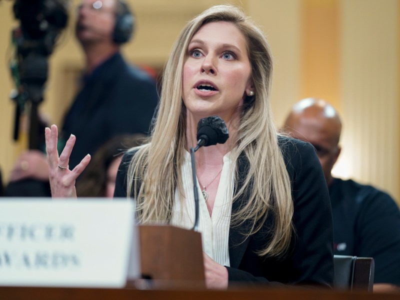 Capitol officer recounts Jan. 6 ‘war scene’ in her testimony