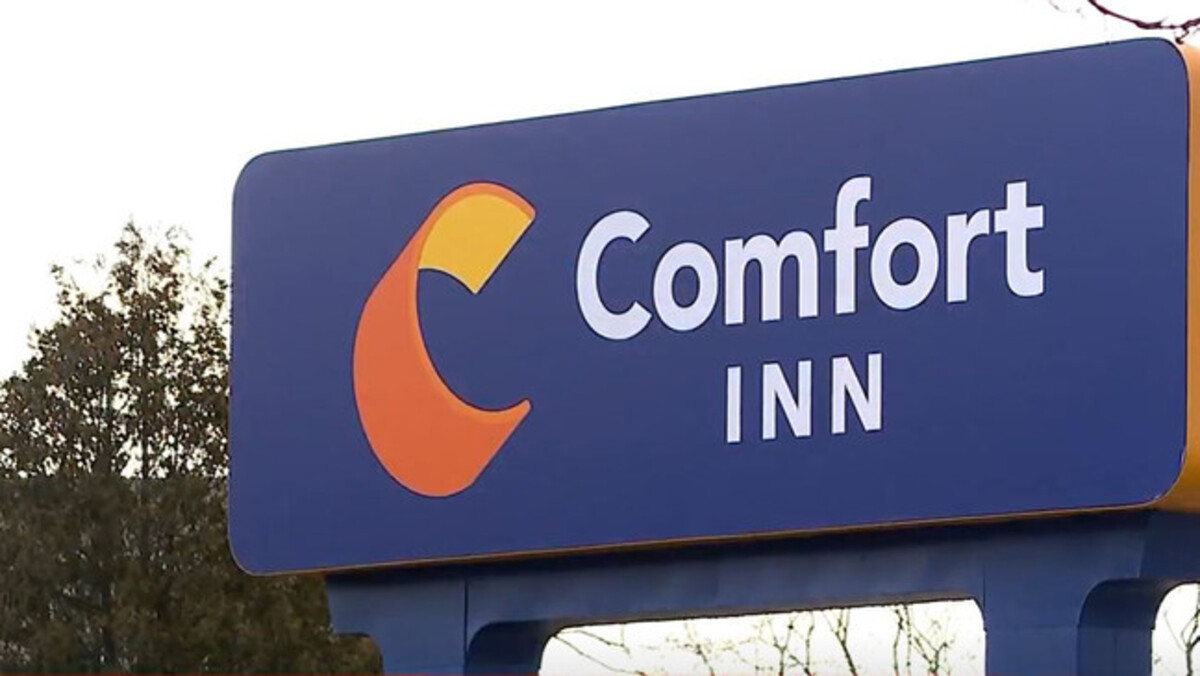 A hotel sign.