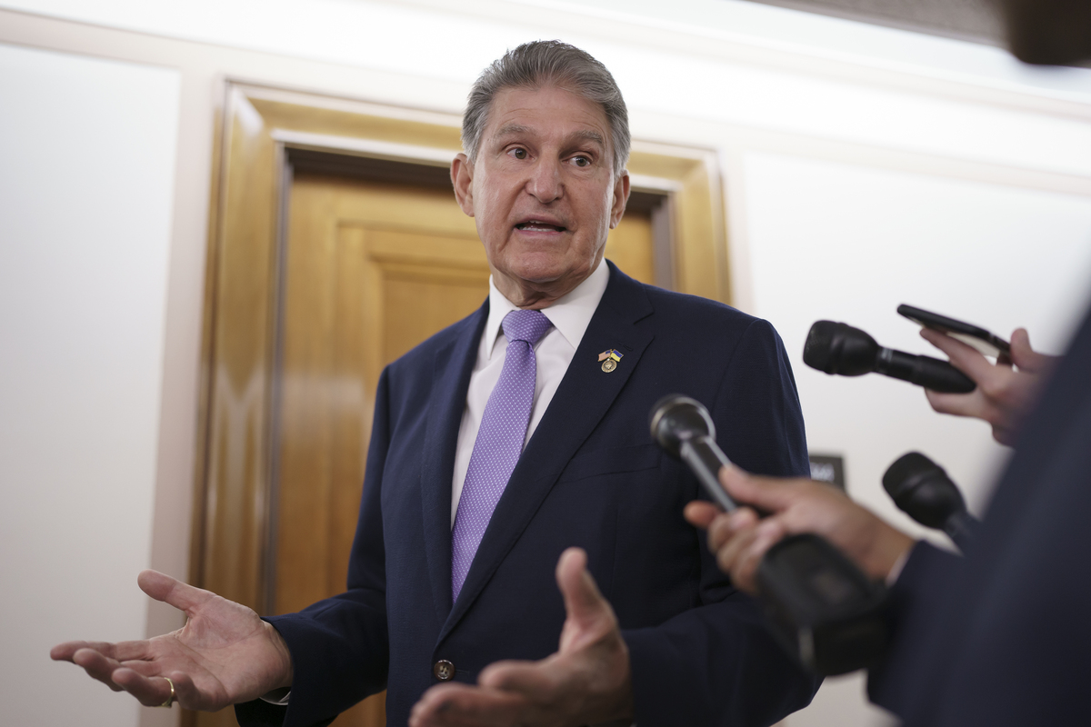 Joe Manchin is isolating after testing positive for COVID-19.