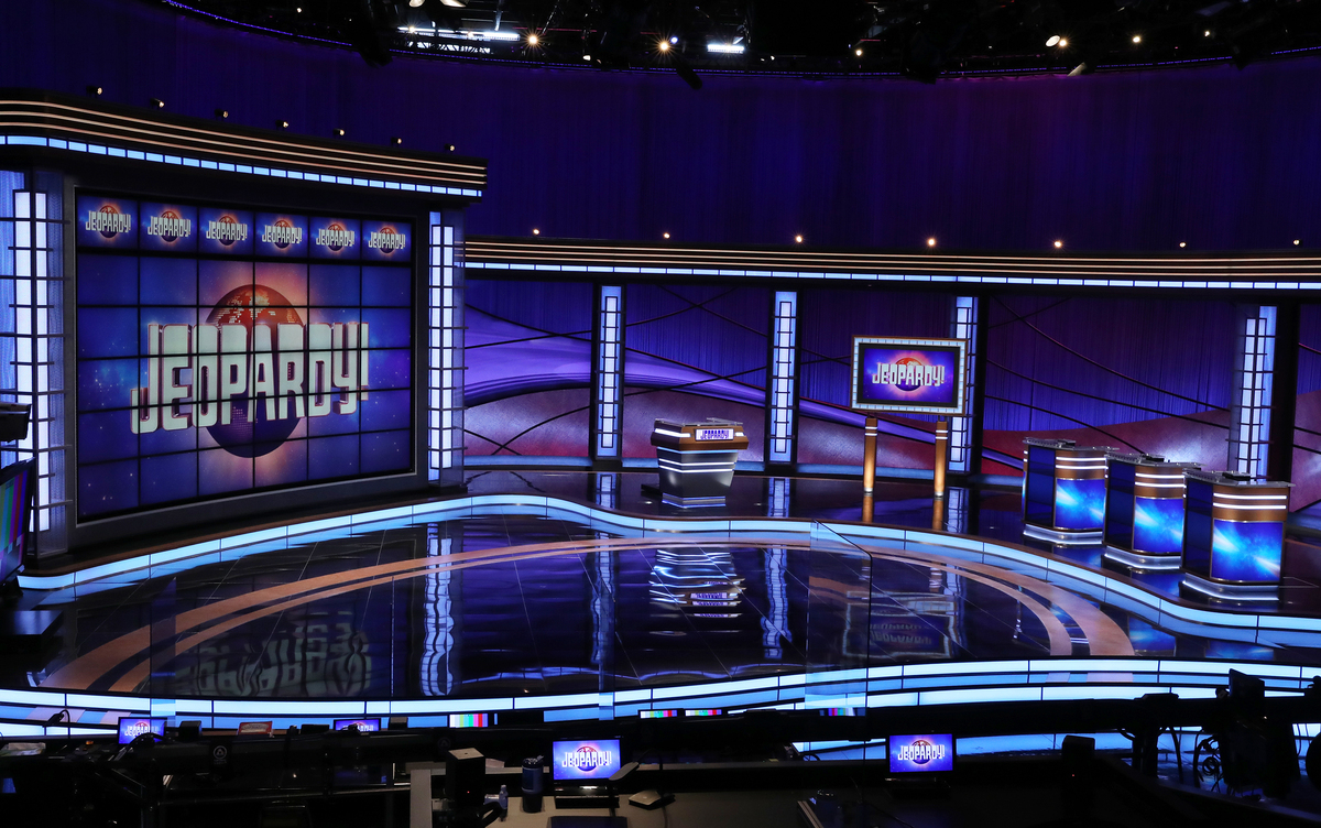 The Jeopardy! set.