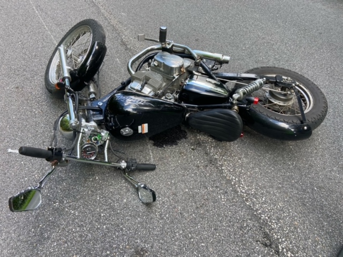 A Waterford man was seriously injured Sunday when he was thrown from a motorcycle in Harrison.