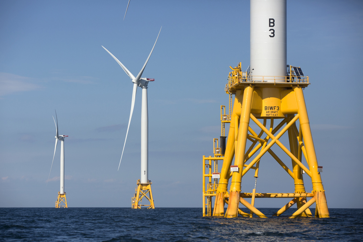 Testing is underway as Sears Island to assess it as a site for future offshore wind development.