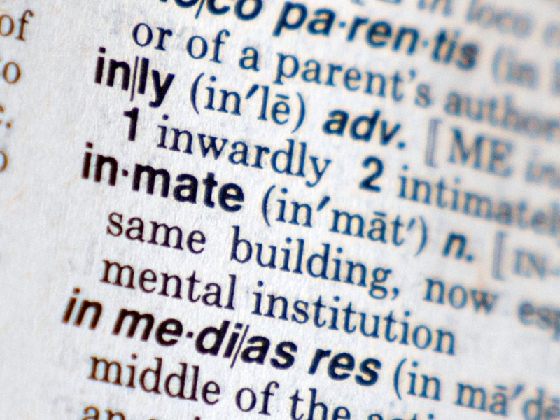 New York is removing the term "inmate" from several state laws.