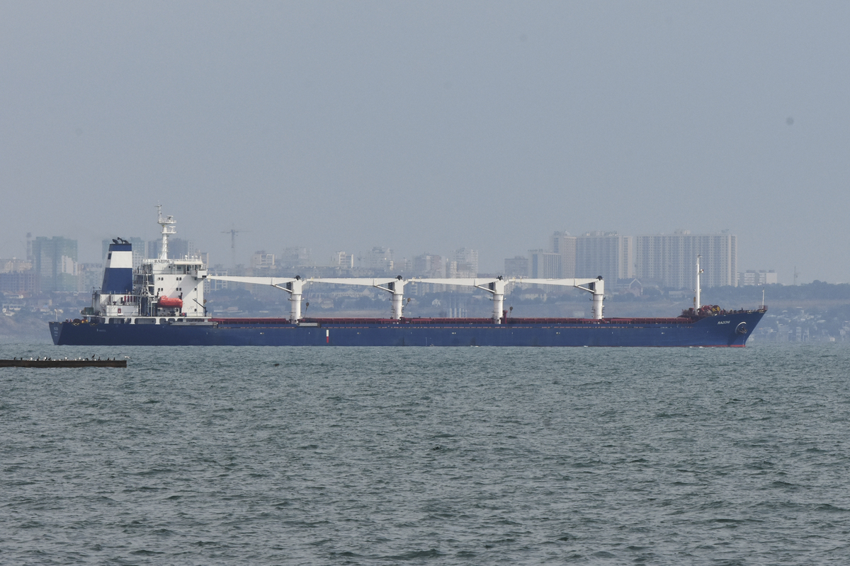The first ship carrying Ukrainian grain has left Odesa.