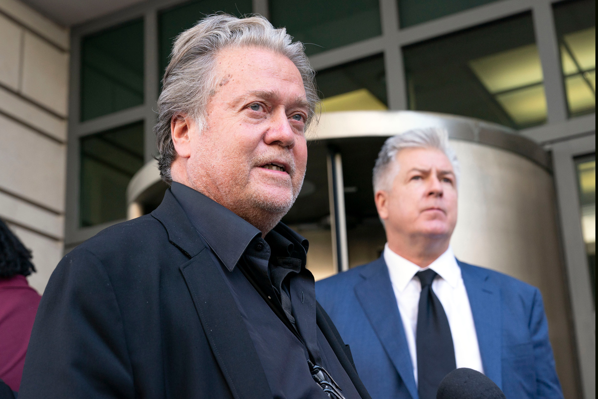 Steve Bannon has been indicted on charges in New York.