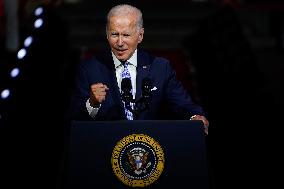 Joe Biden is taking a tougher tone against "MAGA Republicans."