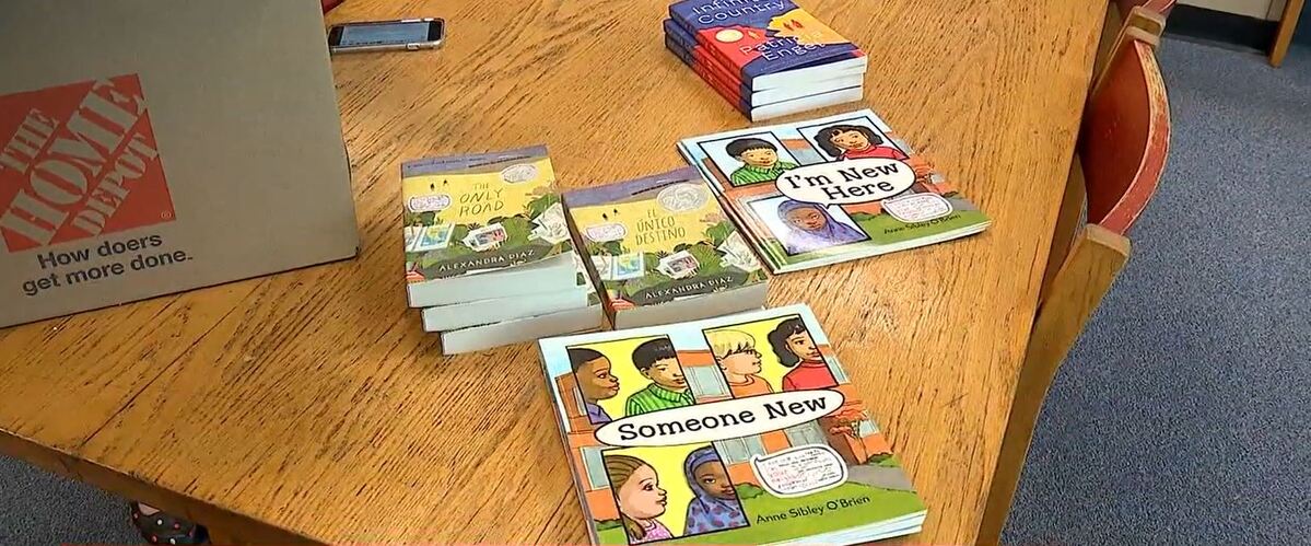 More than 1,200 books celebrating immigrants and refugees were delivered to Portland Public Schools Thursday.