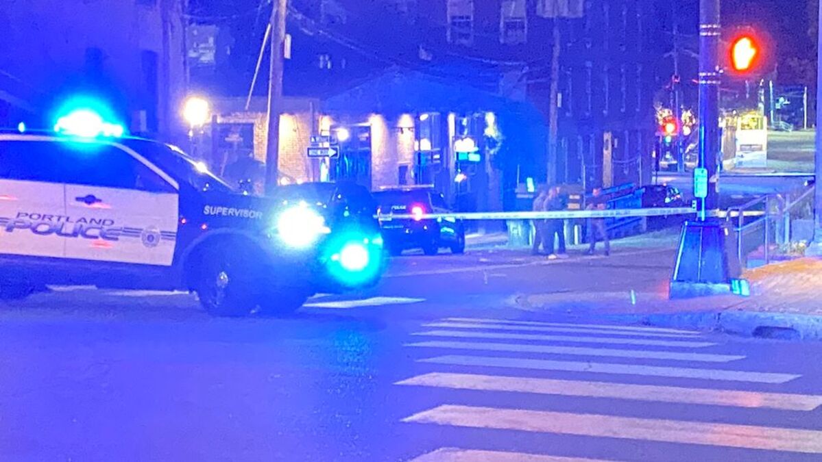 An early morning shooting in the Old Port left two people injured.