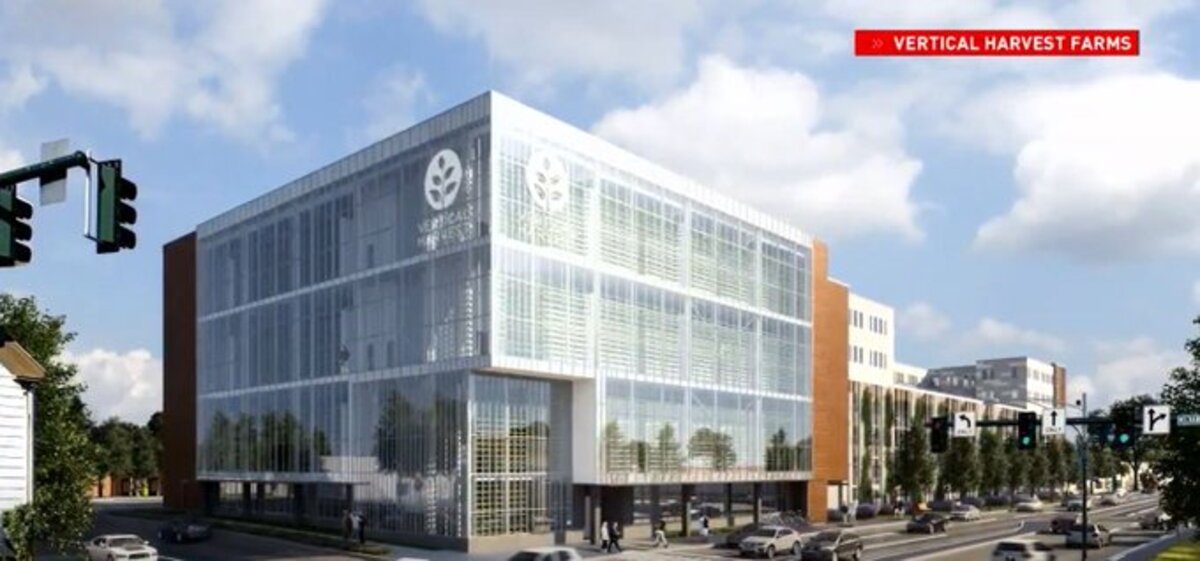 Construction has begun on a vertical farm in Westbrook.