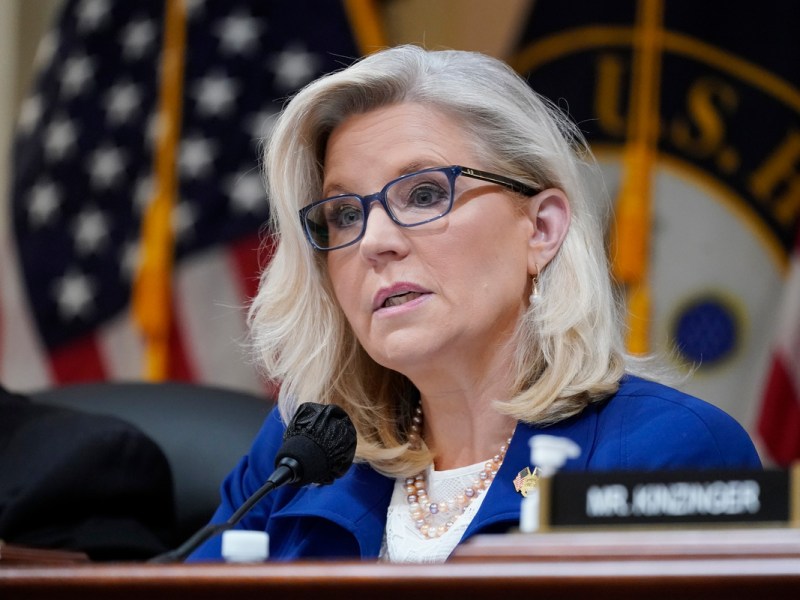 Liz Cheney said Sunday that the House panel investigating the Capitol riot won't have Donald Trump testify live on TV.