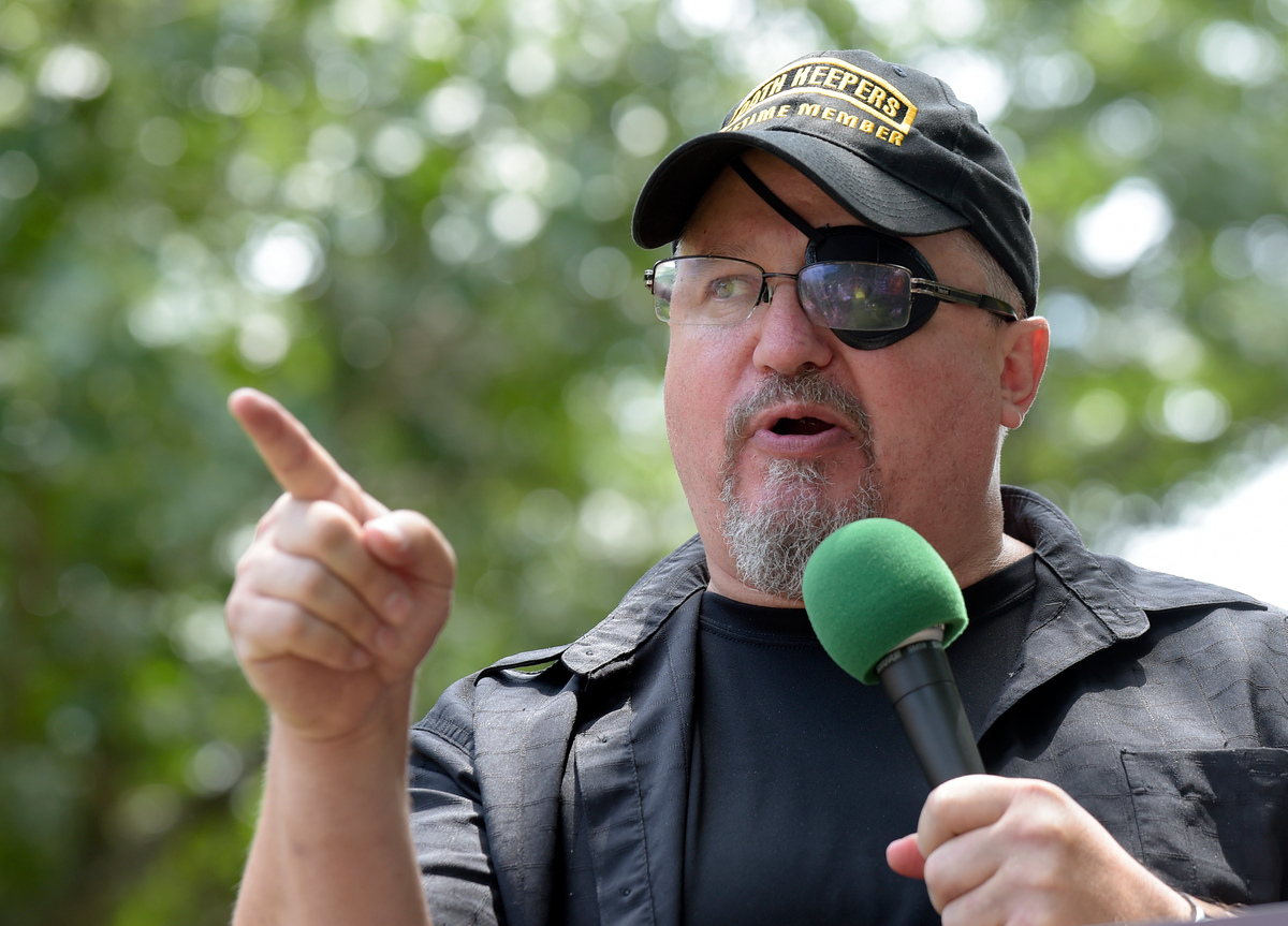 Stewart Rhodes, the founder of the Oath Keepers.