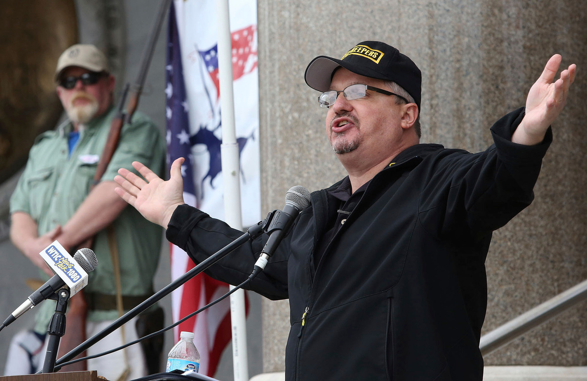 The prosecutor told jurors Monday that Steward Rhodes and other Oath Keepers planned for an "armed rebellion" on Jan. 6, 2021.