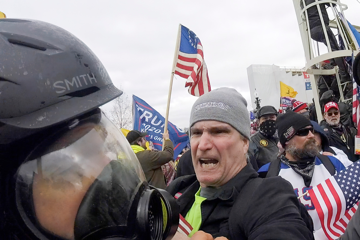 Alan Byerly is one of at least three people charged with assaulting the AP photographer, whose assault was captured on video.