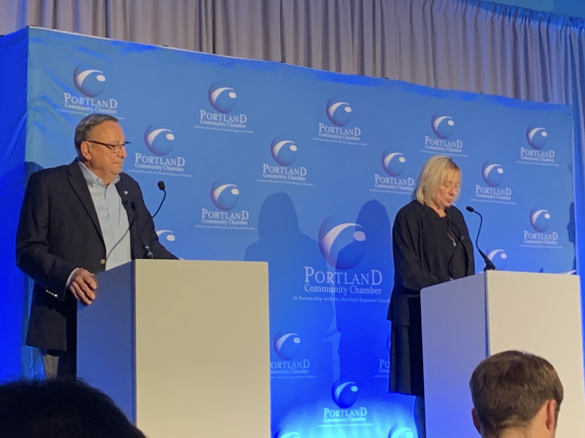 Paul LePage said Gov. Janet Mills was "fortunate" COVID-19 hit during a Thursday debate about the economy.