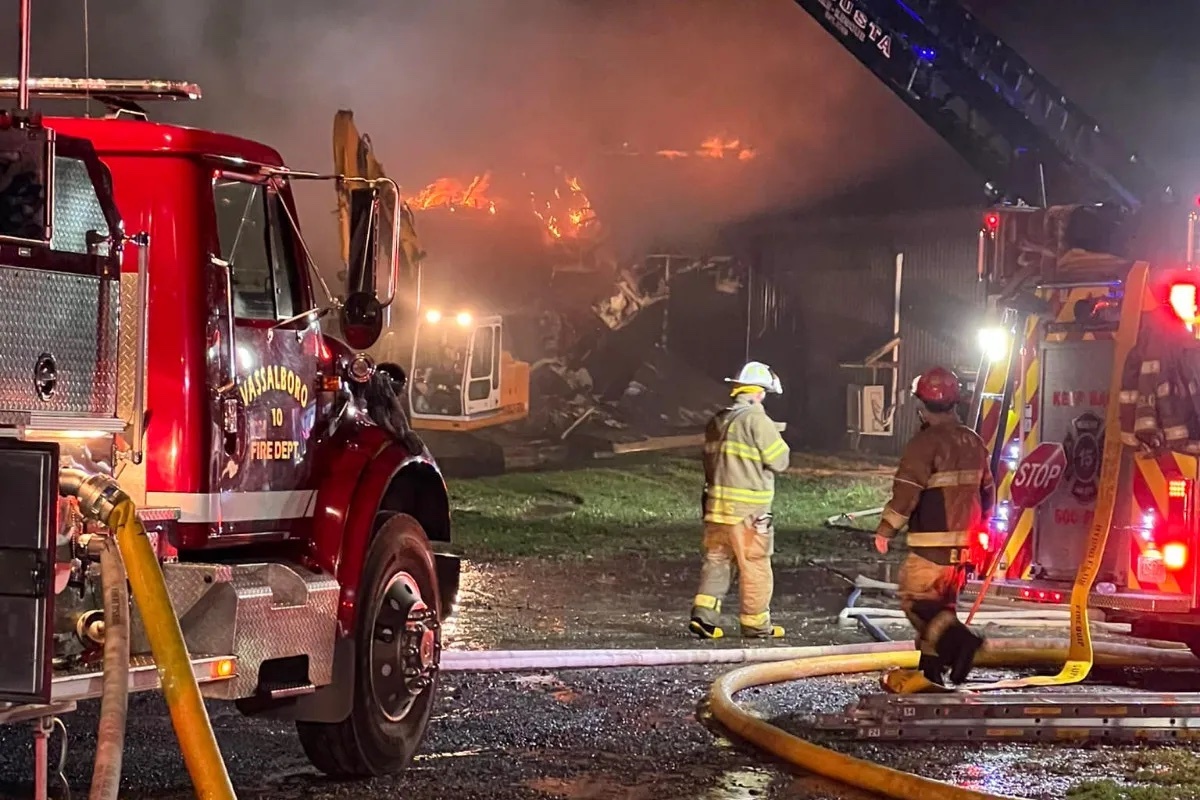 The cause is not yet known in the fire that destroyed a Vassalboro marijuana facility.