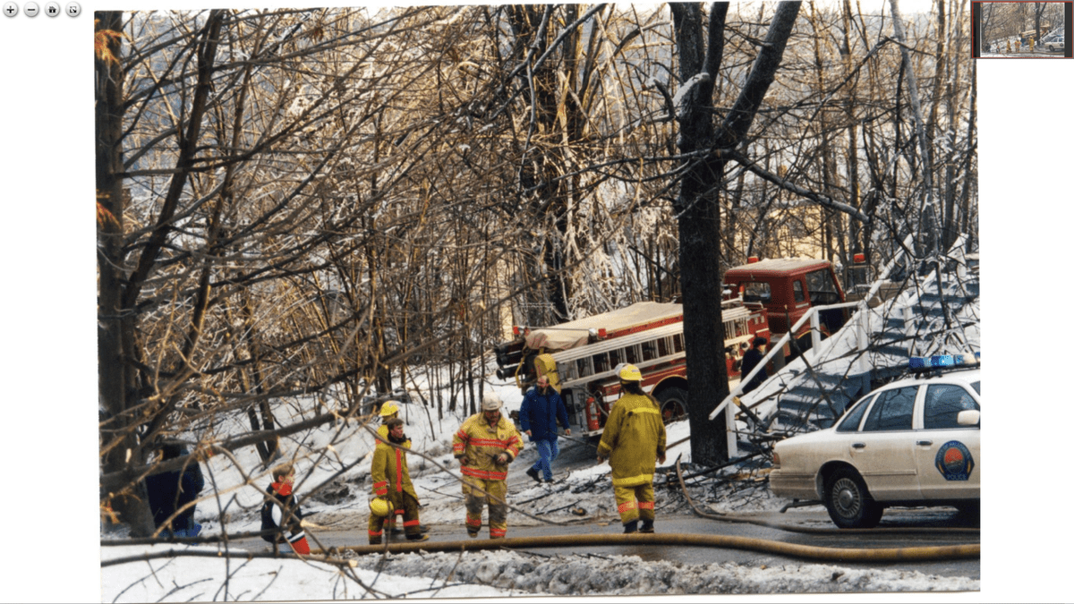 Emergency crews respond during the Ice Storm of '98.
