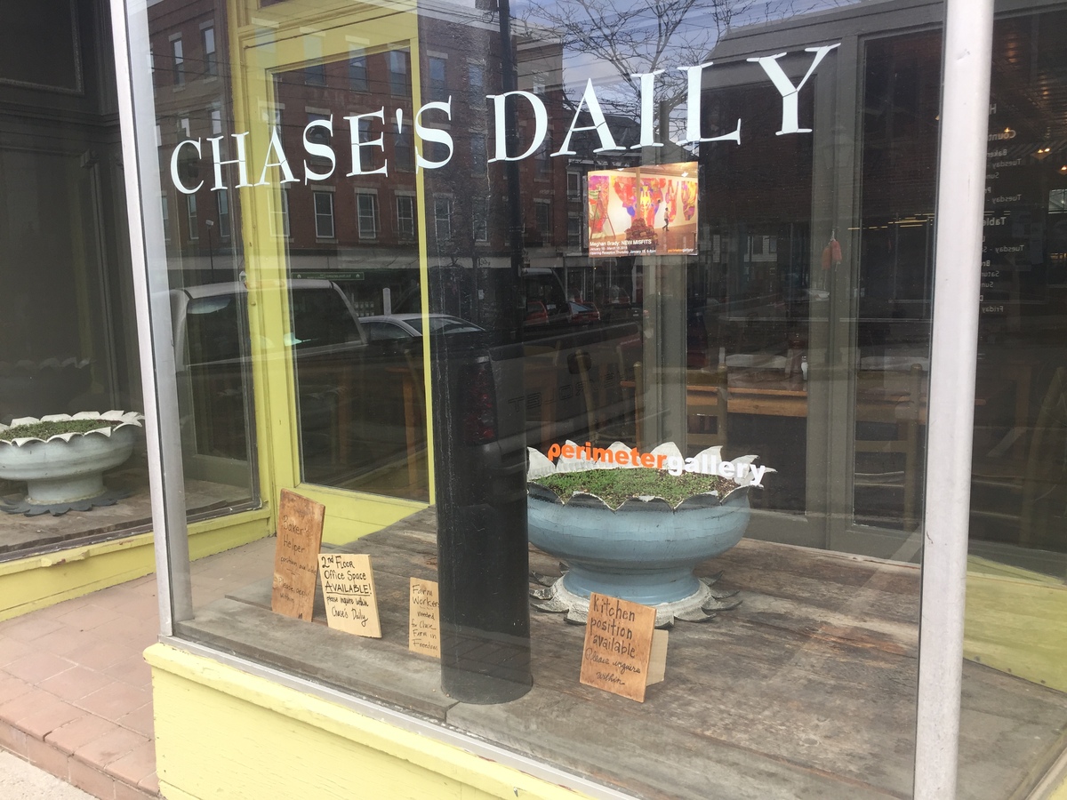 When Chase's Daily reopens, its menu will feature pizza, salad, coffee and soft serve ice cream.