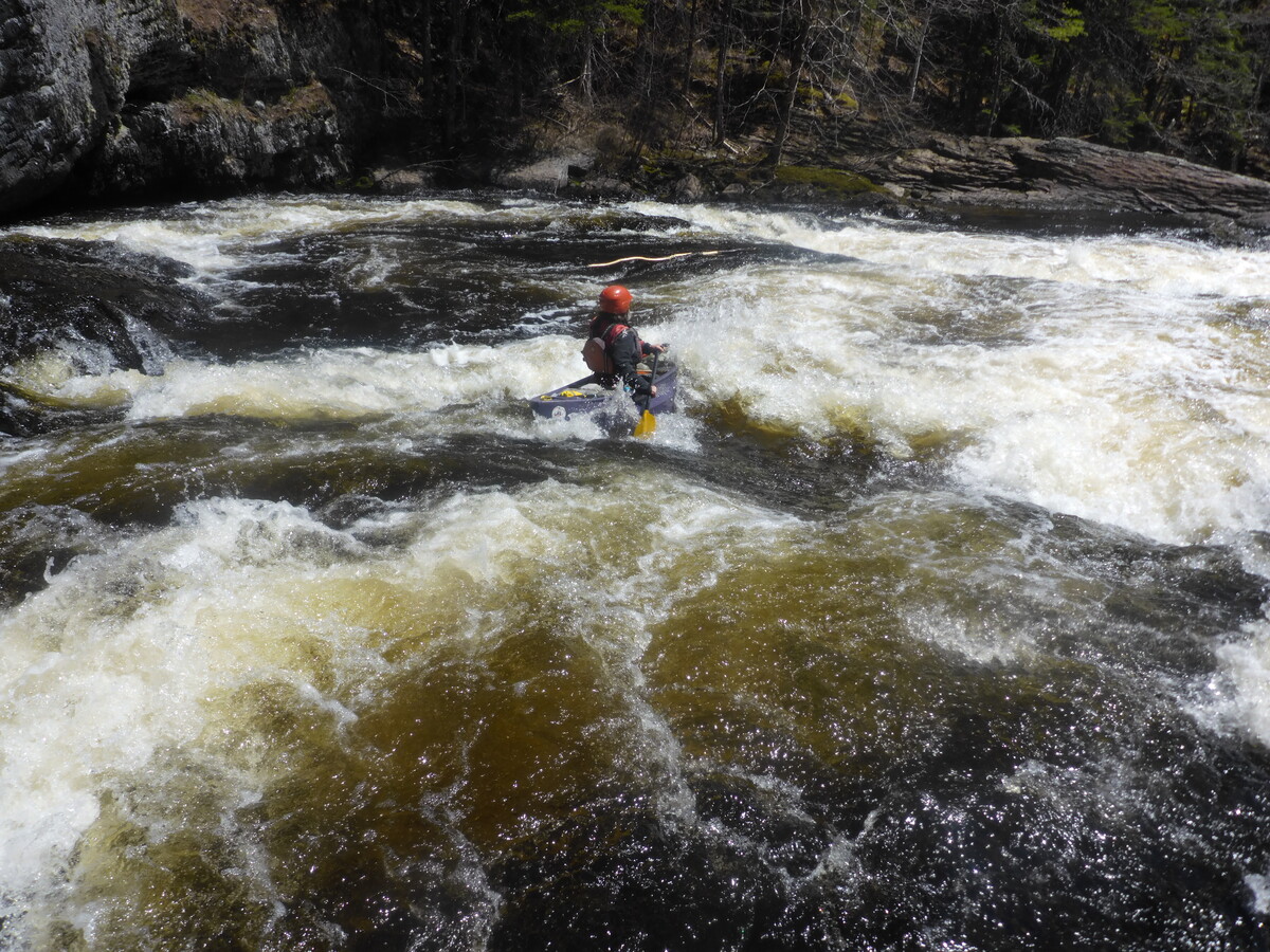 Seboeis River is the quintessential tripping experience consisting of easy rapids and quick water until reaching Class III Whetstone Falls. 