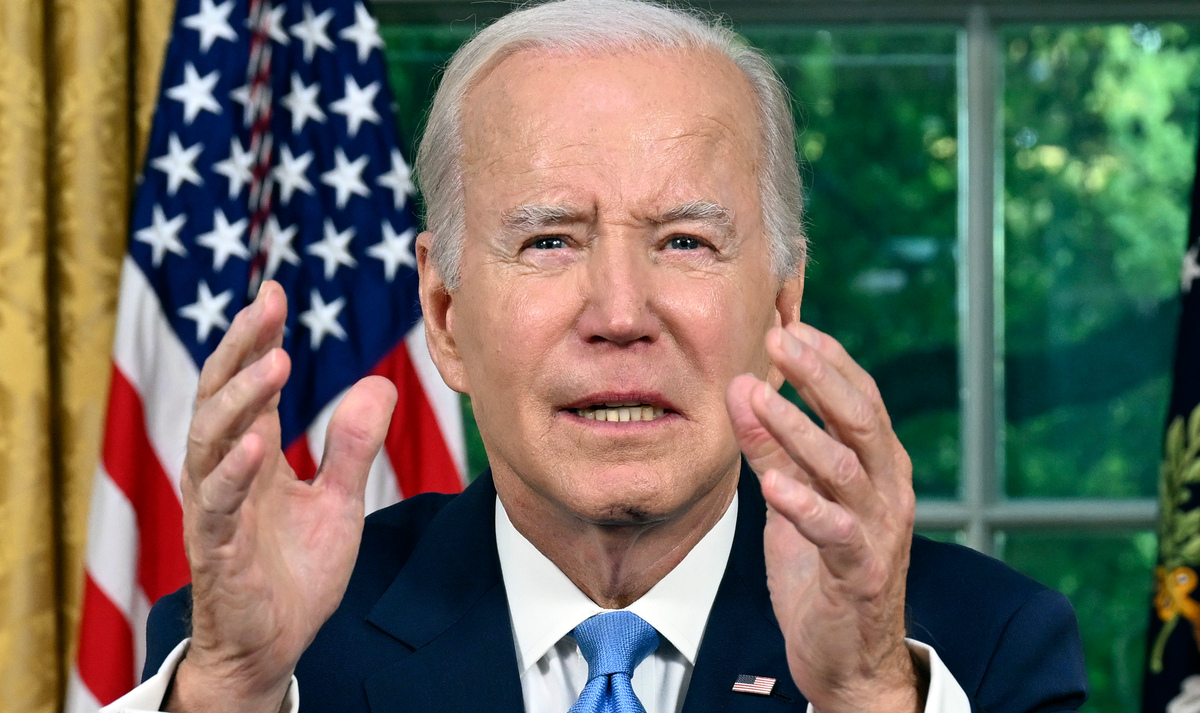 Joe Biden is again trying to frame the race as a referendum on competence and governance.