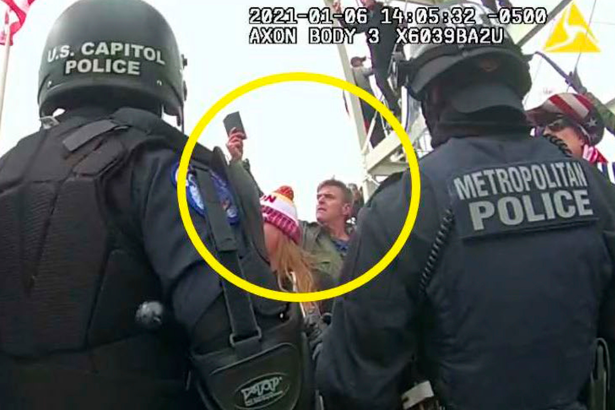 Jay Johnston allegedly joined a mob loyal to Donald Trump in confronting police officers during the U.S. Capitol riot.