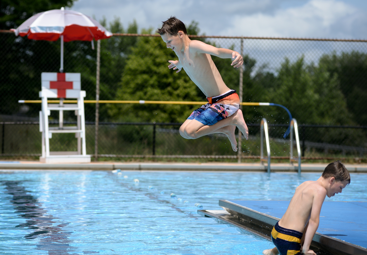 The Orono pool will close in August while the town repairs the problem gutter.