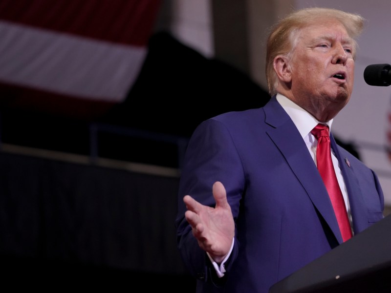 In a lawsuit filed in U.S. District Court in Portland, John Anthony Castro argues the 14th Amendment should disqualify Donald Trump from the Maine ballot.