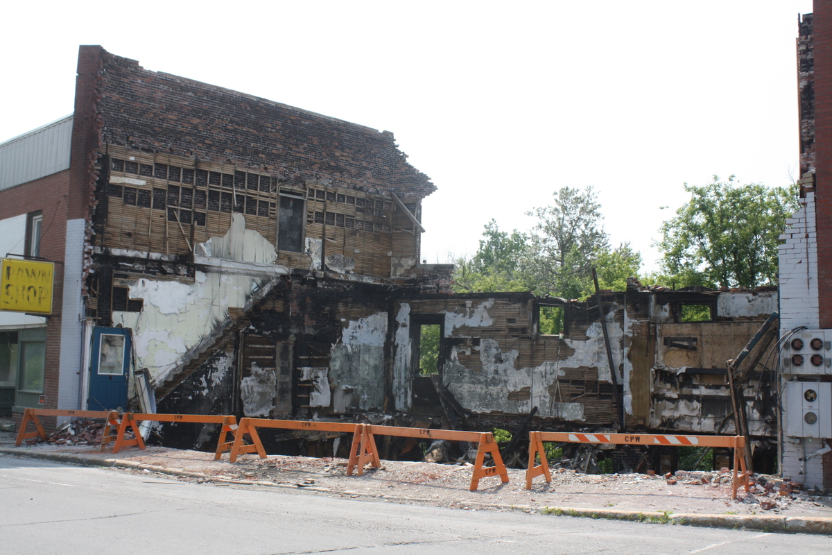 The property at 7 Water St. has sat empty in downtown Caribou since a devastating fire in January.