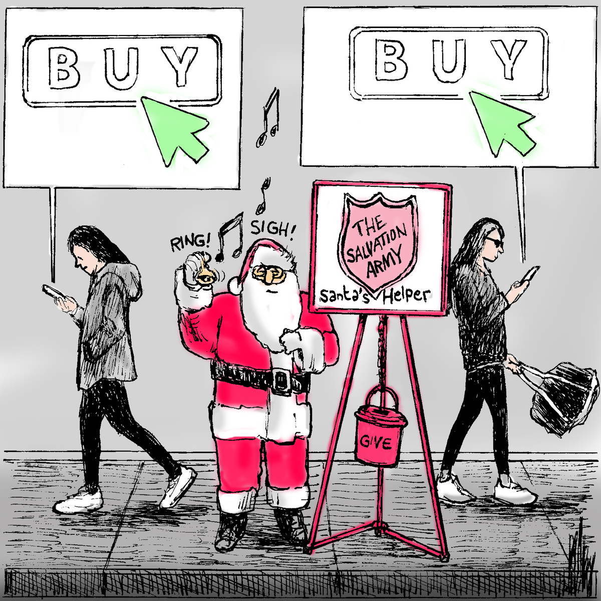 Santa’s Helper is back to assist the Salvation Army.
