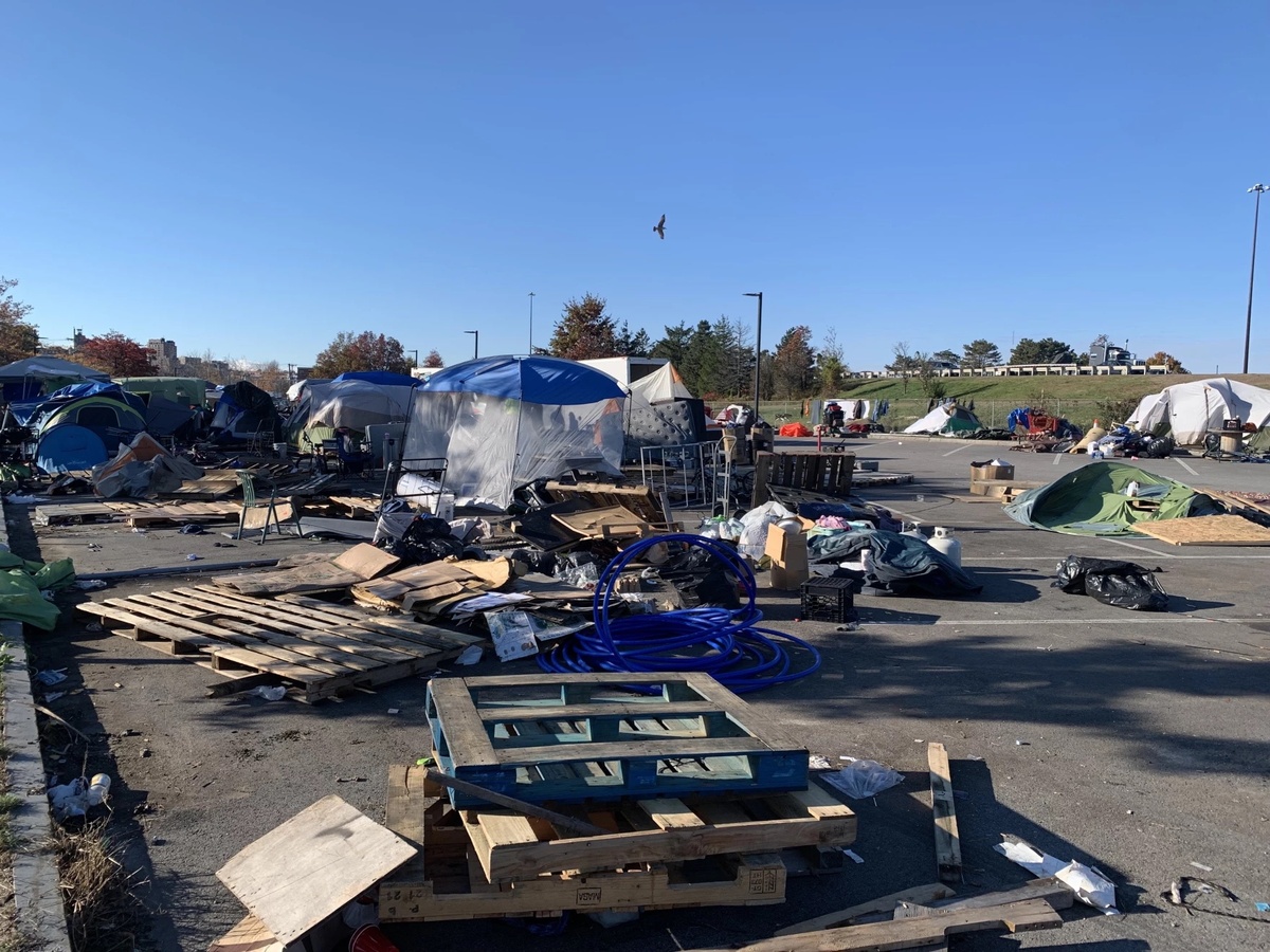 Already people who have been displaced from Marginal Way have moved to an encampment at Harbor View Memorial Park, which could be removed this month.
