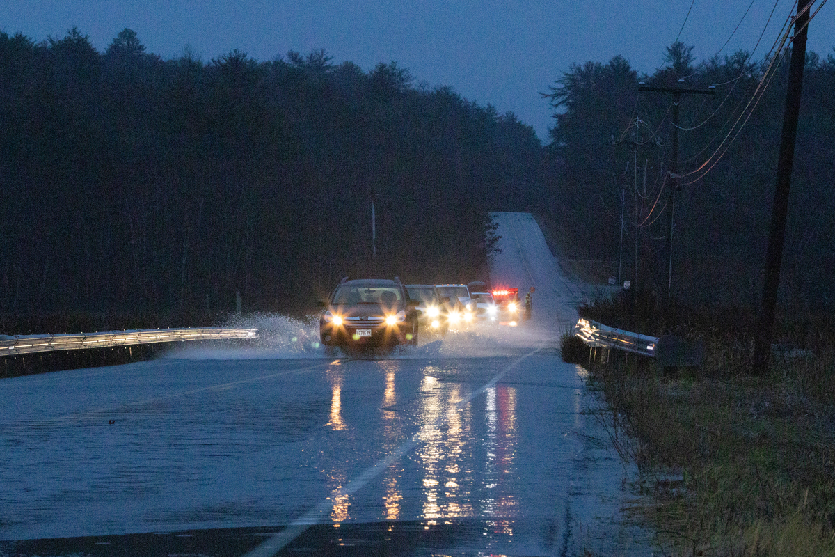 The storm is expected to bring a mix of wind, heavy rain and possibly sleet and snow.