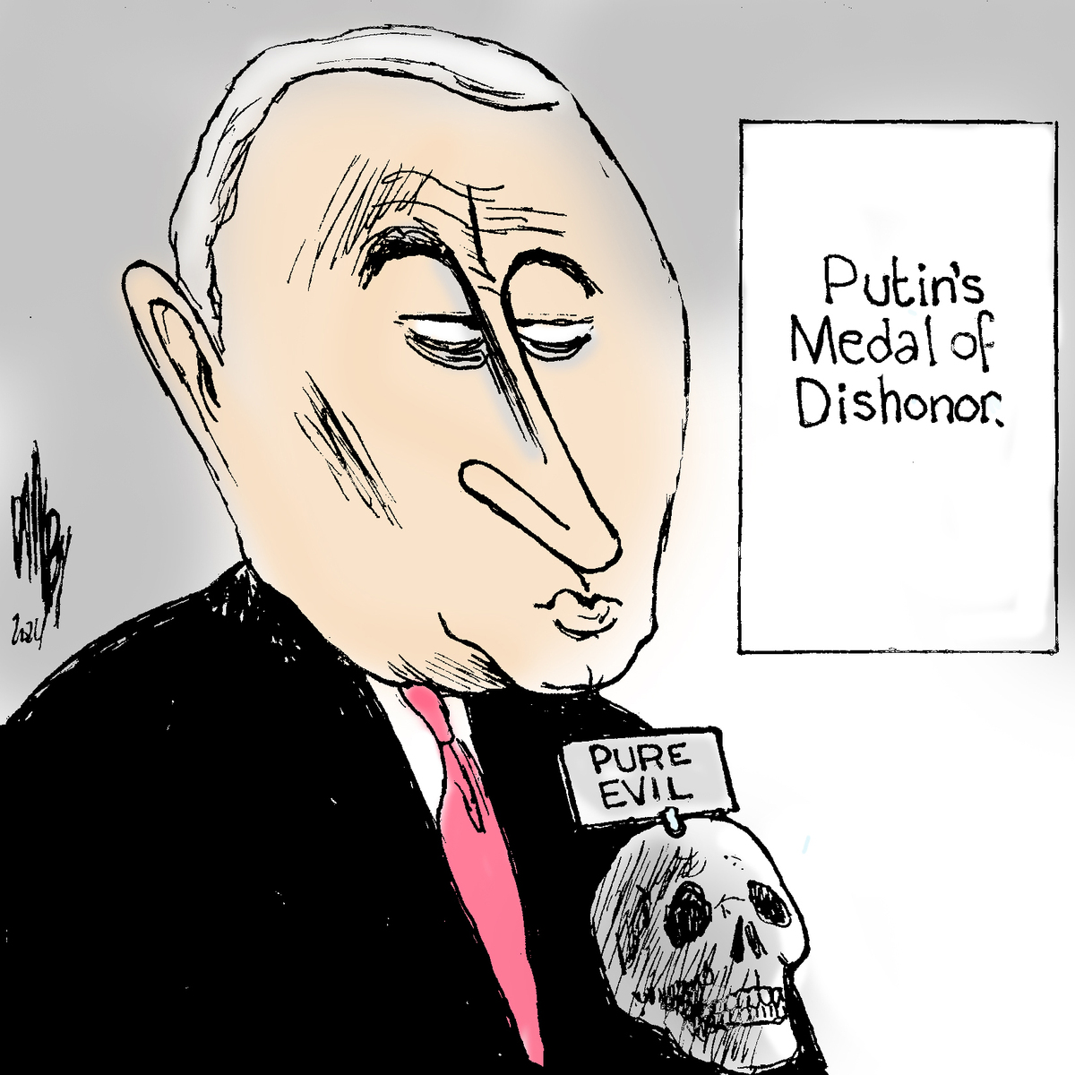 Vladimir Putin’s medal of dishonor.