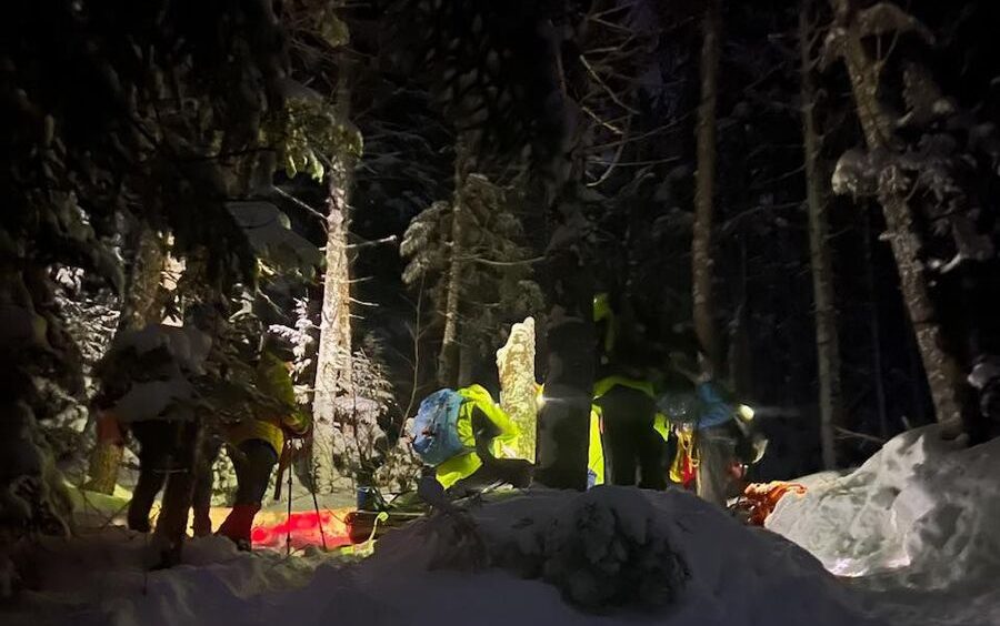 Cassandra Haskell, 37, was using a small sled to assist her down Mount Avalon when she lost control and hit a tree.