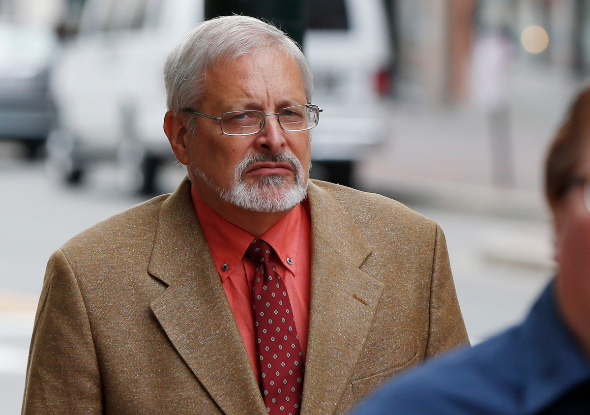 Michael Geilenfeld, 71, faces up to 30 years in prison if he is convicted of sexually abusing four boys in Haiti.