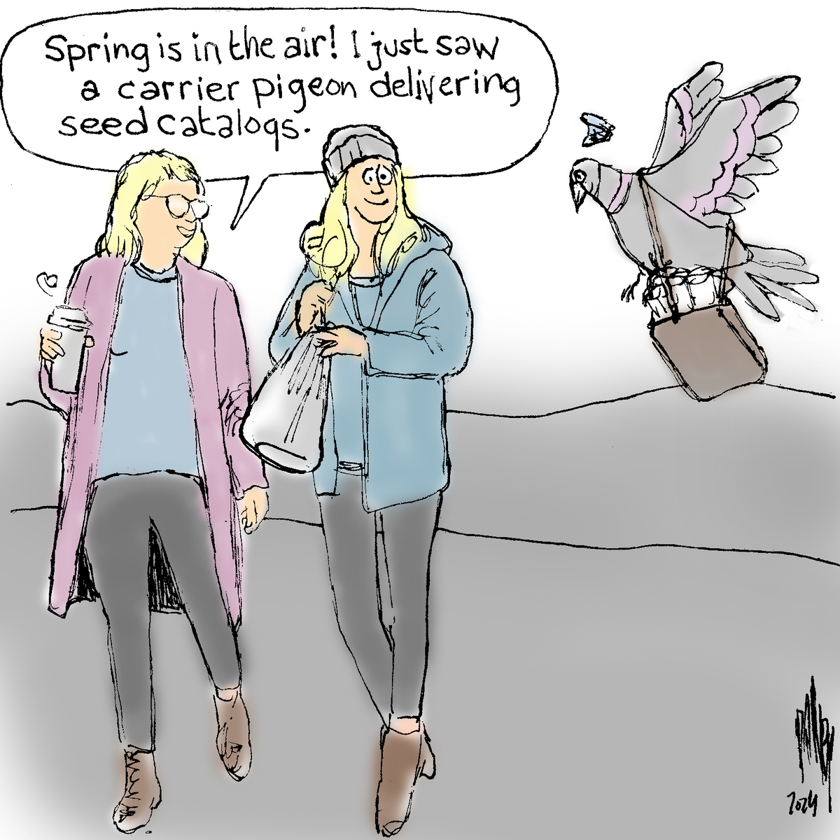 "Spring is in the air."