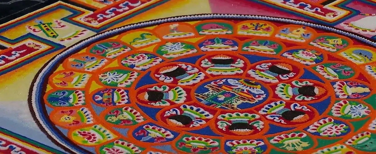 Tibetan Buddhist nuns create mandala to help Lewiston heal from mass shooting