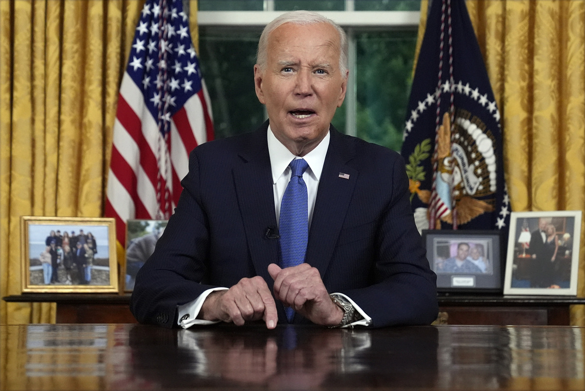 Joe Biden delivers solemn call to defend democracy as he quits 2024 race
