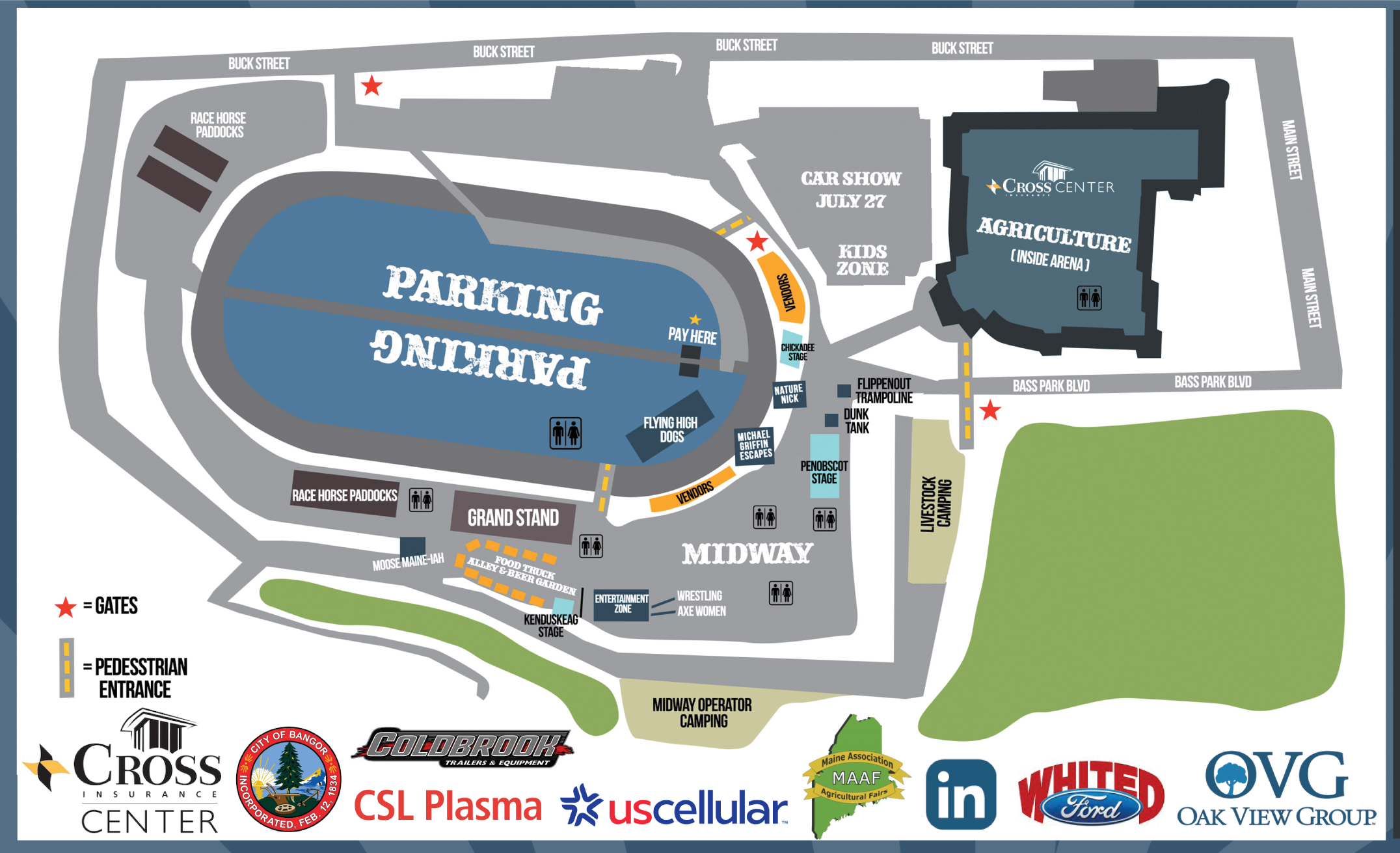Bangor State Fairground Map 2024