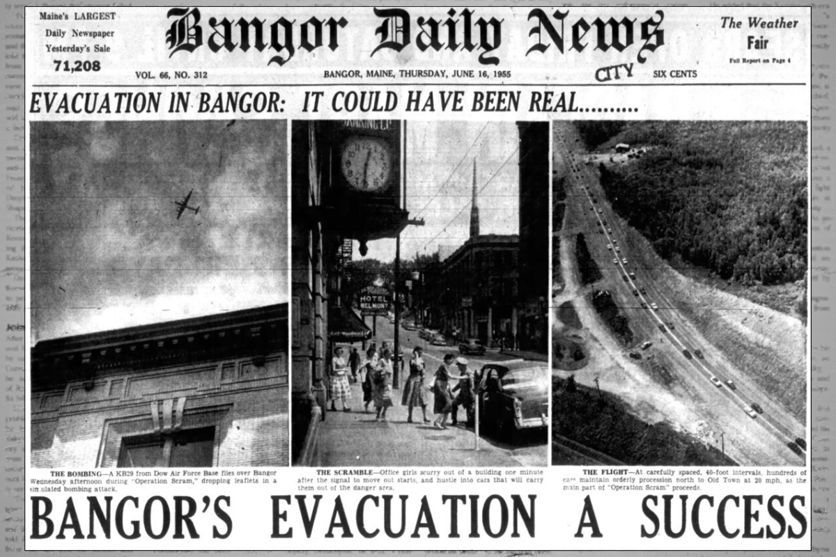 The day thousands of Bangor residents evacuated the city as a drill