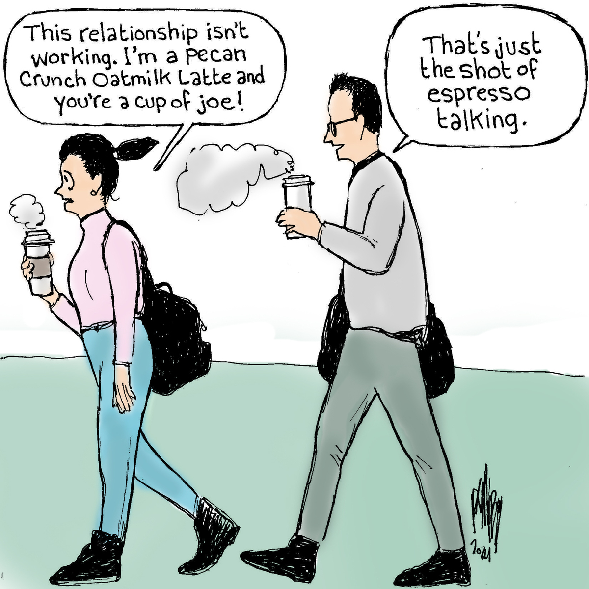 Caffeine coordination