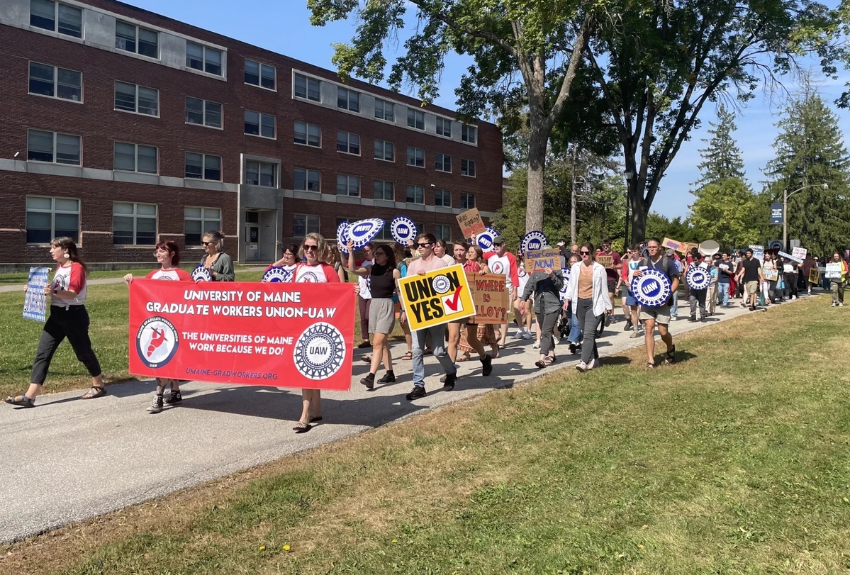Graduate workers union calls on University of Maine System to progress contract negotiations