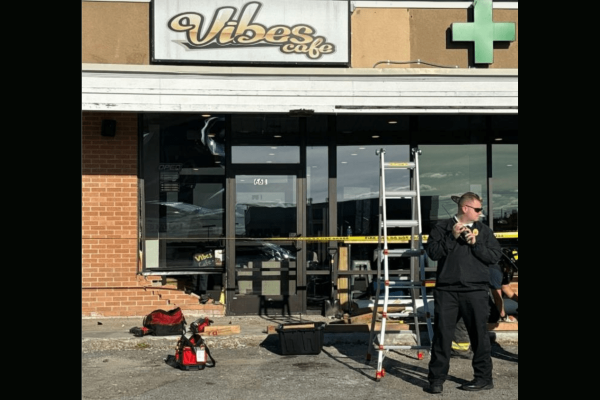 Driver crashes car into Bangor cafe