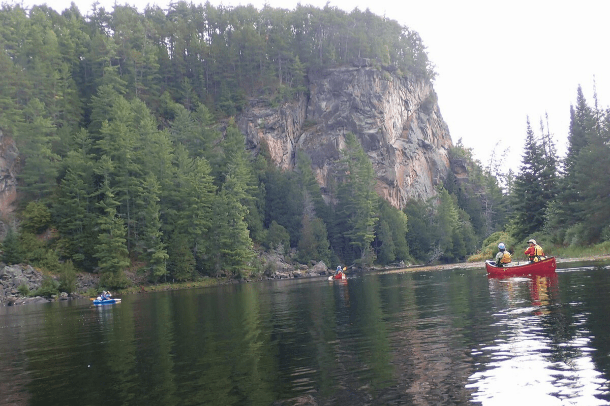 The best part of paddling outside of Maine is no black flies 